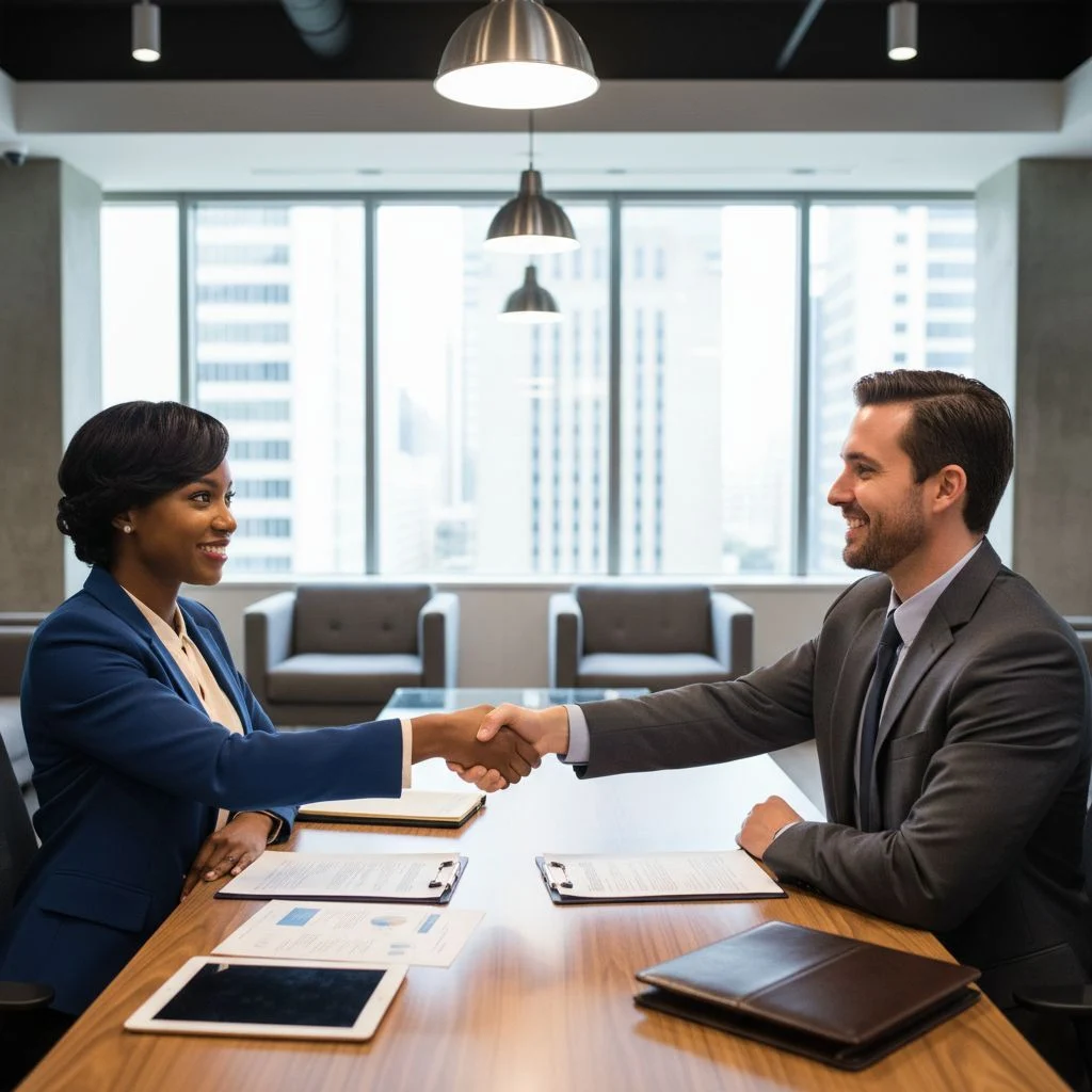 Small business owner accepting card payment after securing the best business loans for growth